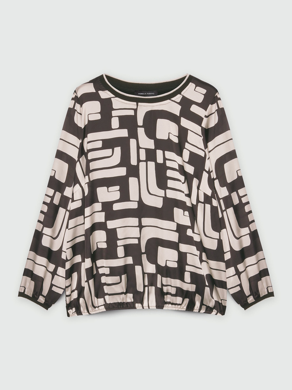 T-Shirt mit geometrischem Druck