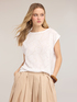 T-shirt with devor&eacute; finish image number 0