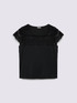 Jersey T-shirt with lace insert image number 3