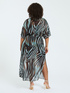 Zebra-Kaftan mit Unterrock image number 1