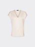 V-neck satin blouse image number 4