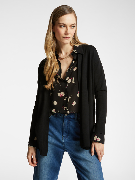 Open-front cardigan