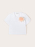 Boxy T-shirt with flower brooch image number 4