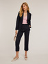 Blazer la un singur rând de nasturi din denim image number 3