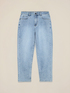 Jeans regular con micro cristalli image number 4