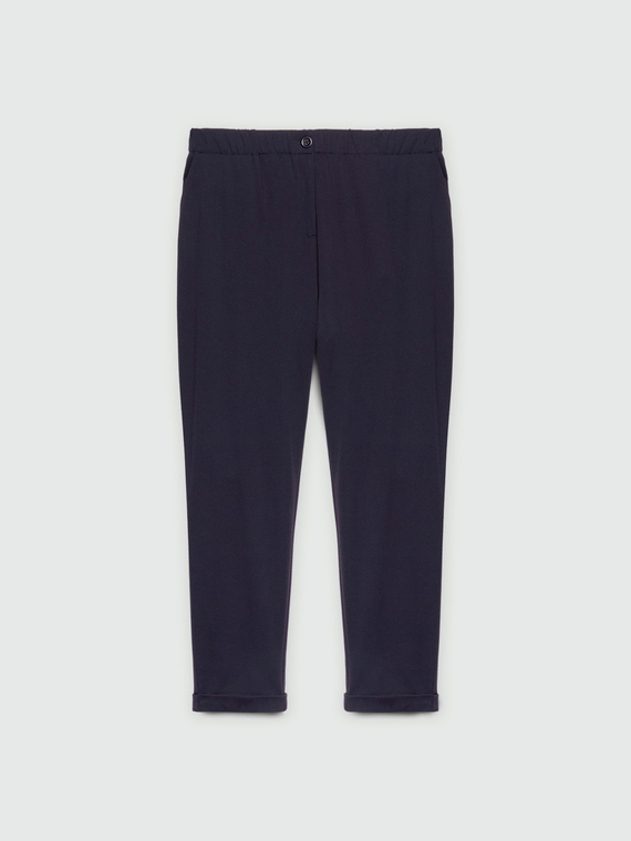 Karottenhose in Milano-Rib