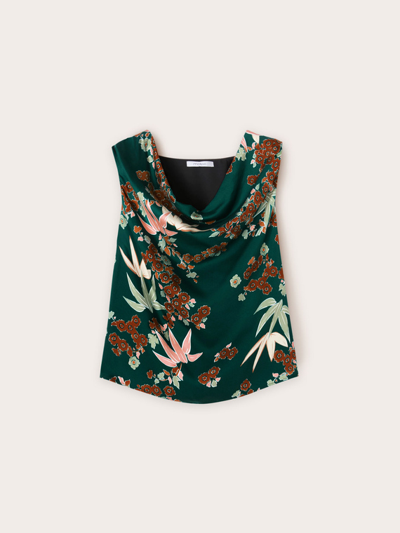 Top satin fantasia decò
