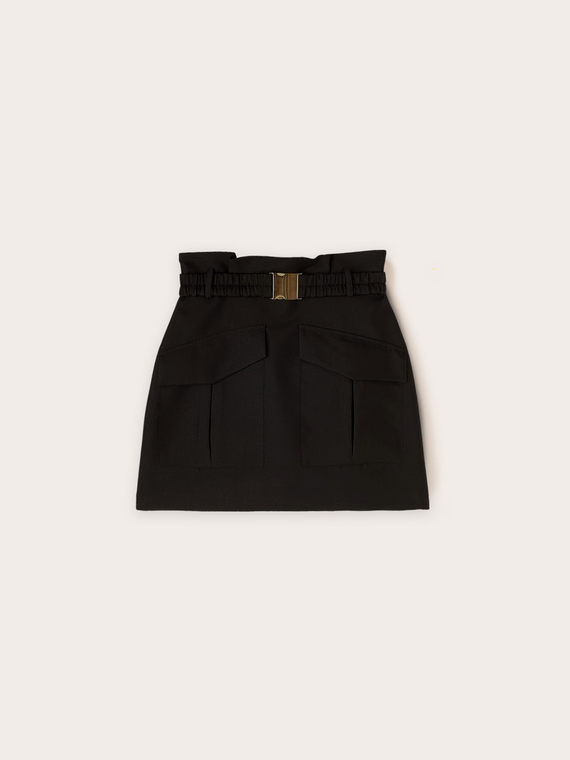 High-waisted skirt with pockets