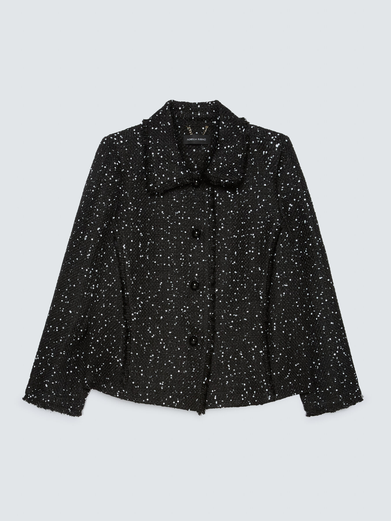 Jacke mit Pailletten und Fransendetails image number 4