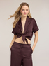 Satin shrug with knot image number 0