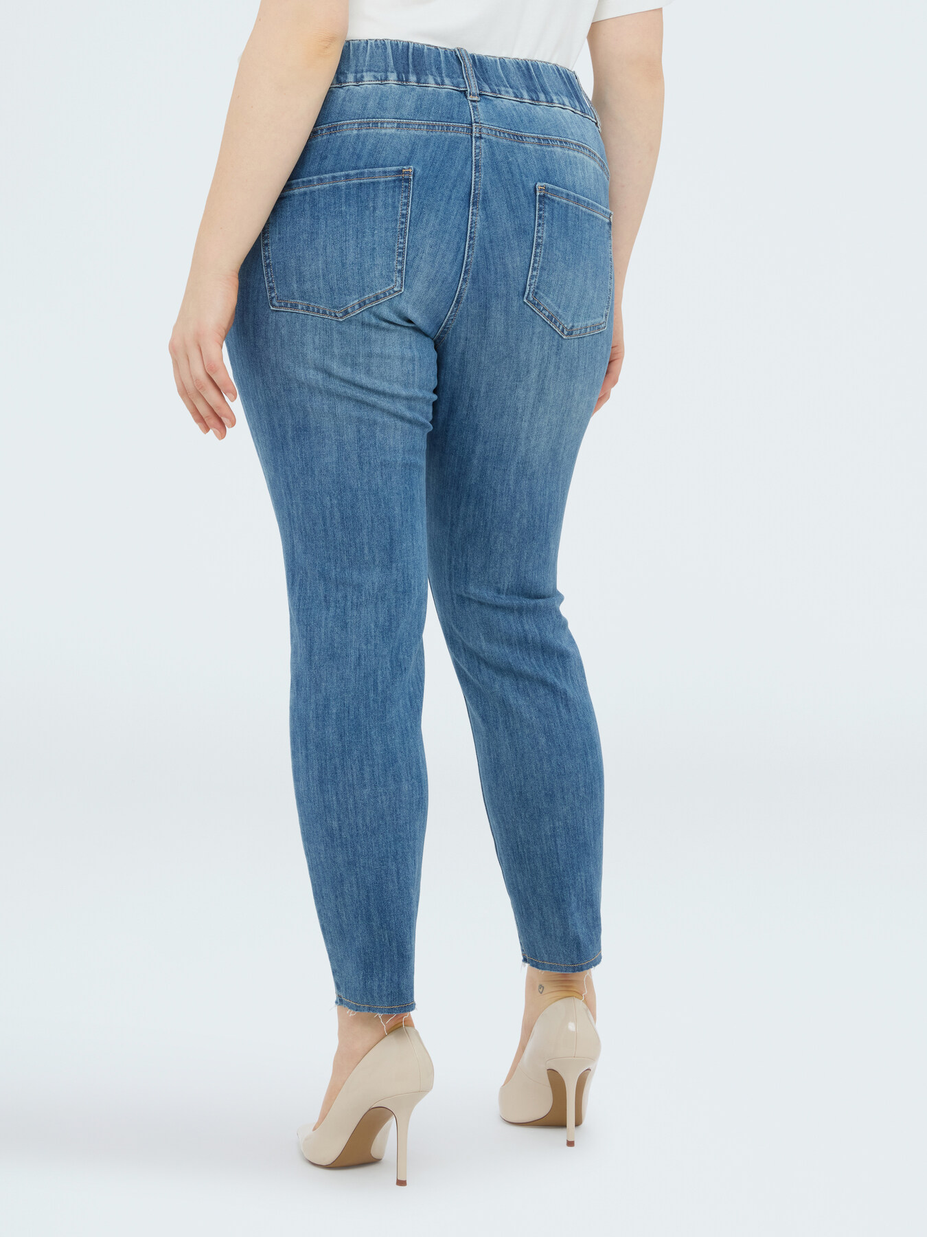 Jeans Skinny con ricamo macram&egrave; image number 1