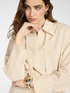 Linen blend shirt with sash image number 3