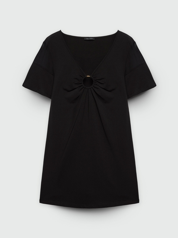 T-Shirt mit zentralem Ring