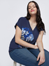 T-shirt with floral print image number 3