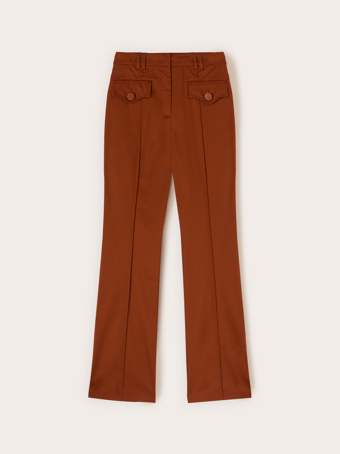 Flare pants with pockets image number 4