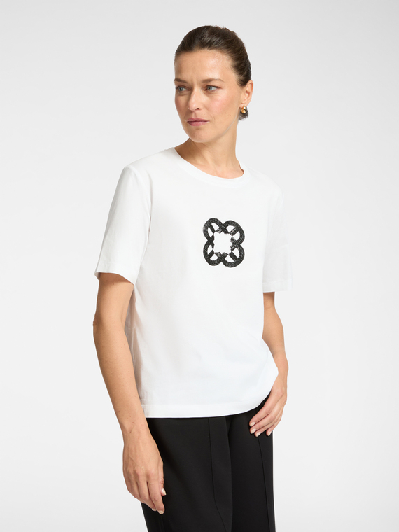 Relaxed fit T-shirt with Monogram embroidery