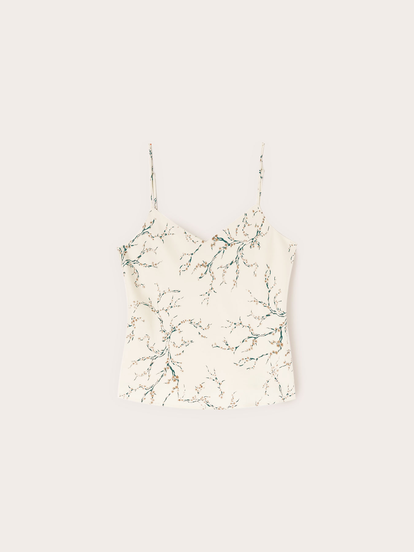 Top din satin cu imprimeu floral image number 4