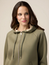 Sweatshirt jacket in scuba fabric image number 2