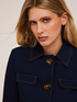 Cotton jacket with oversized buttons image number 3