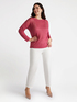 Pullover mit Blumenmusterverzierung image number 3