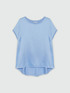 Blusa in raso e jersey image number 4
