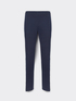 Slim-fit trousers in Milanese stitch image number 4