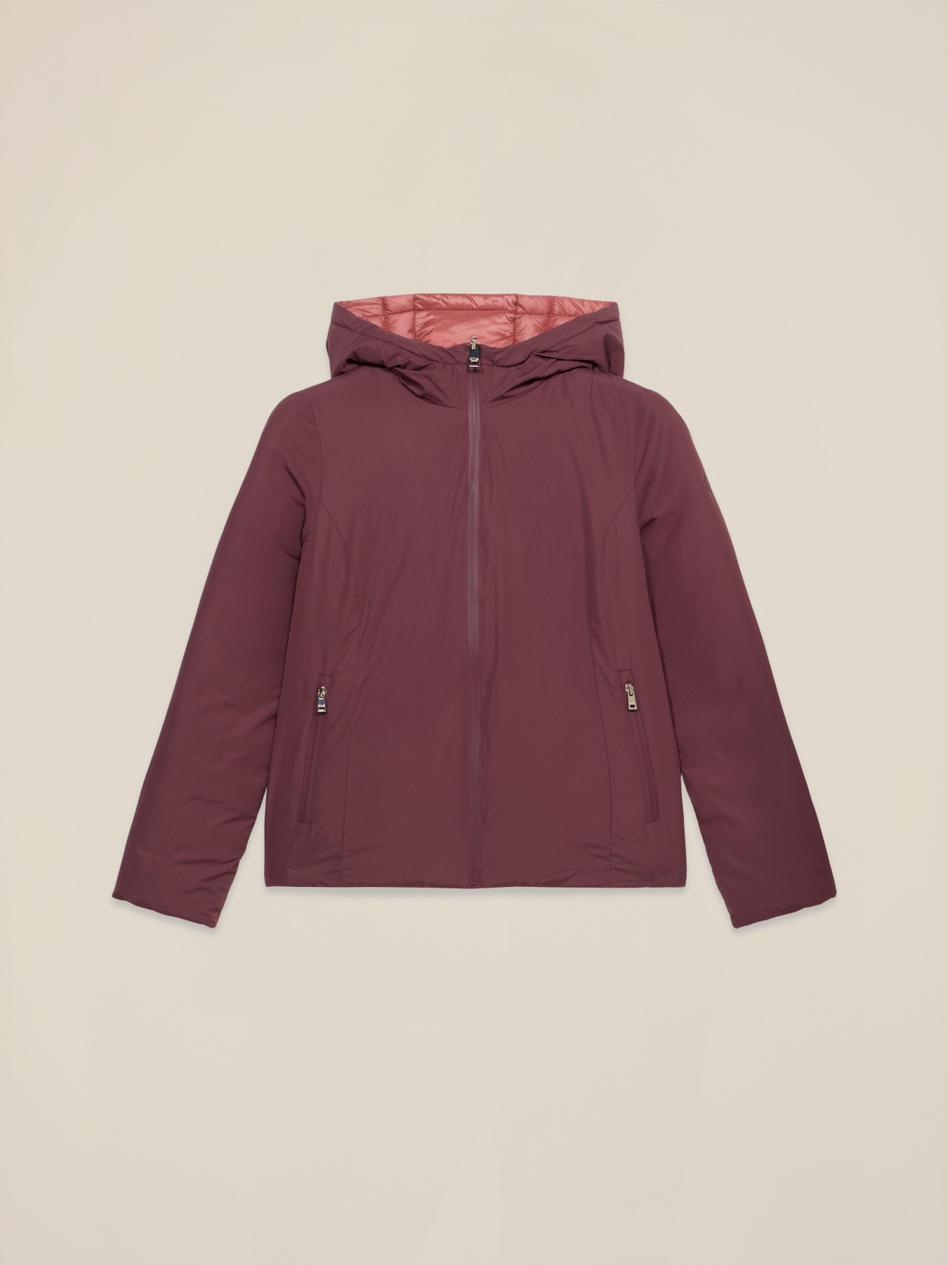 Leichte kurze Daunenjacke mit Kapuze image number 3