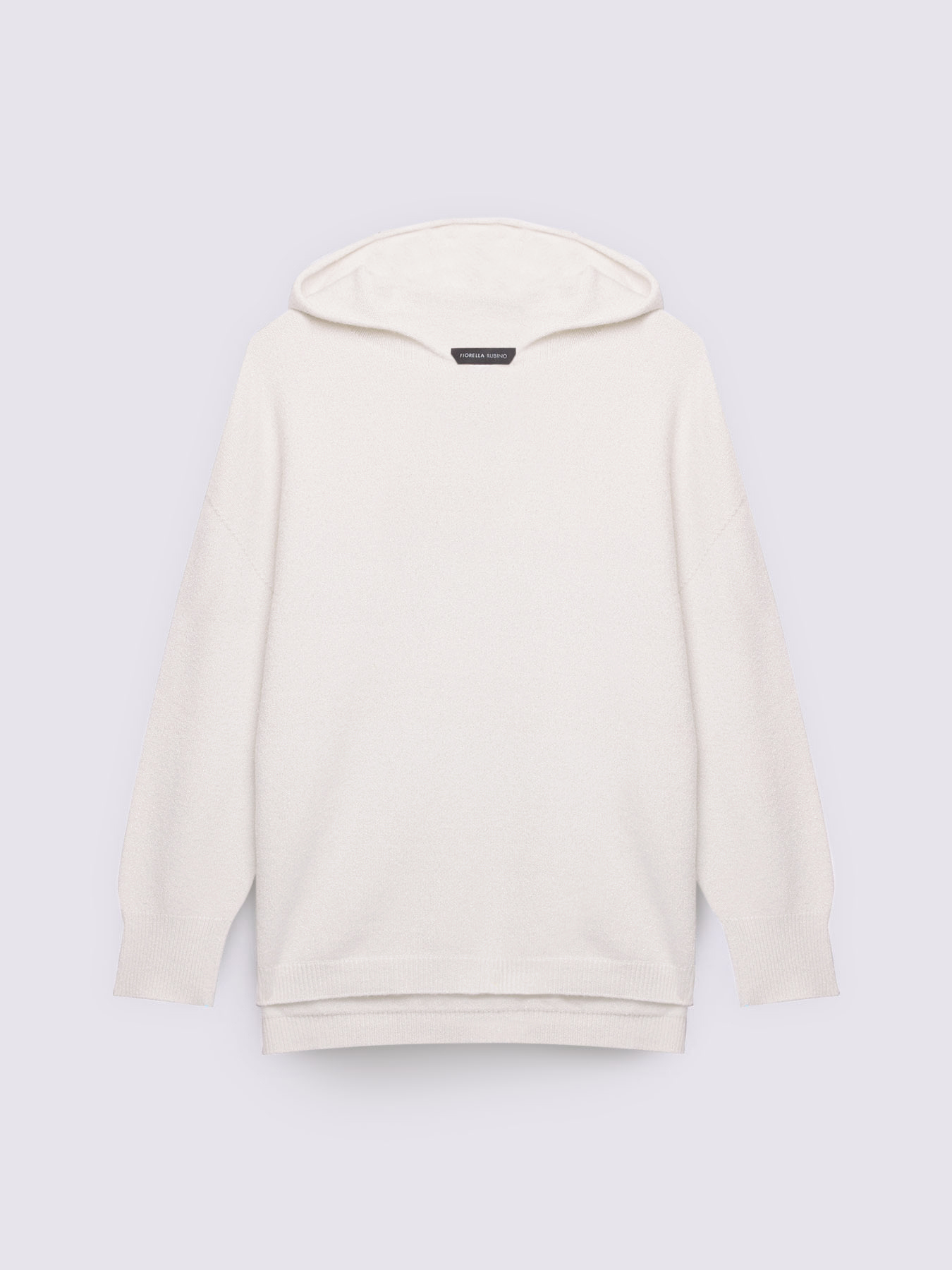 Hooded sweater in viscose blend image number 4