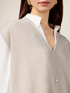 Sleeveless cardigan in lurex yarn image number 2