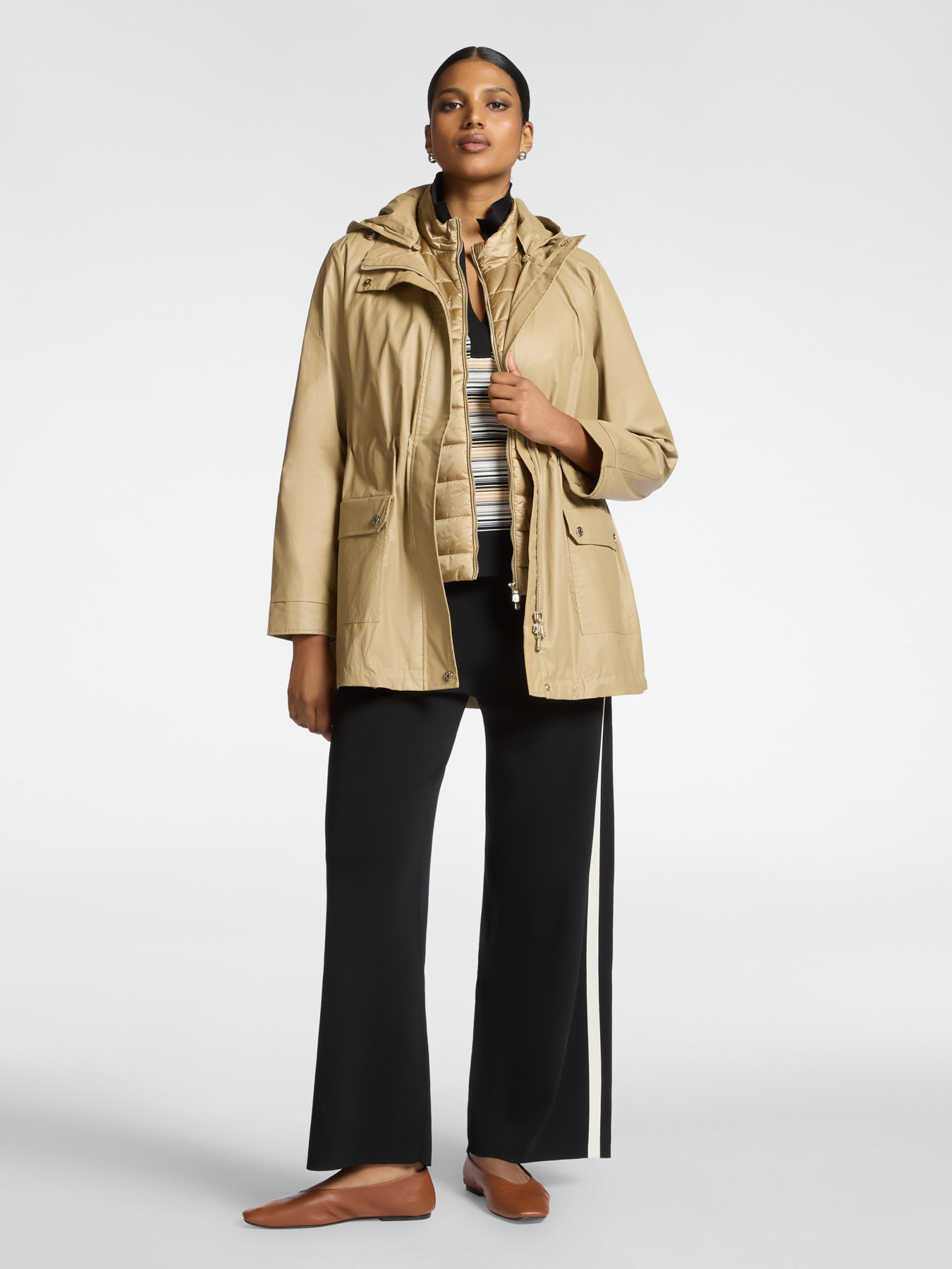 Layering parka with hood image number 2