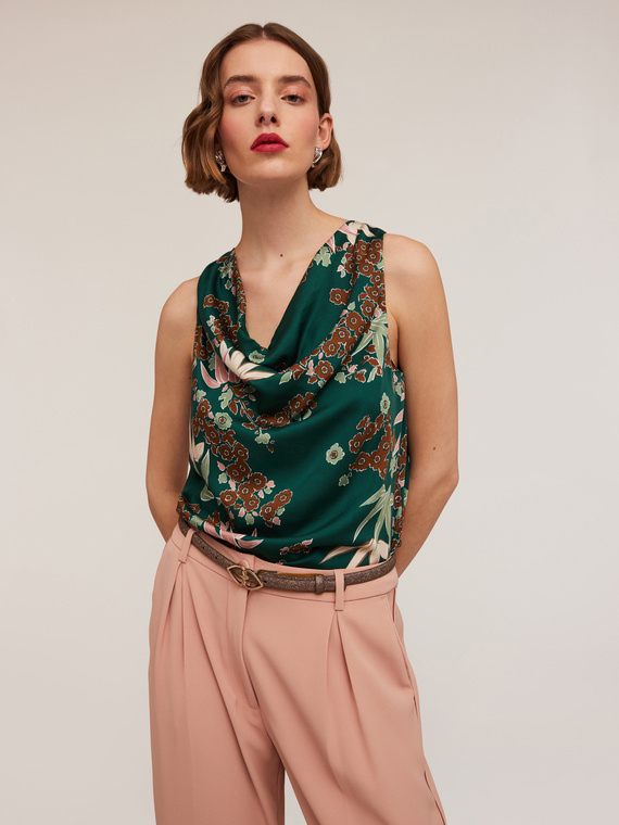 Top satin fantasia decò