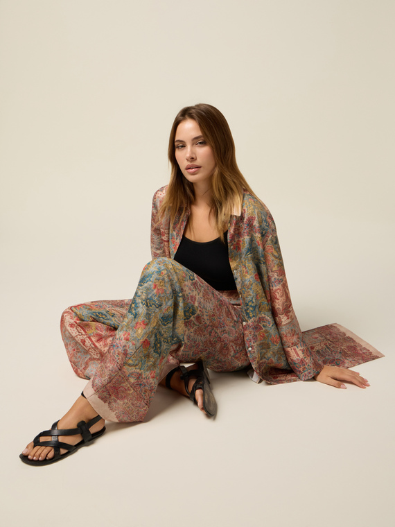 Palazzo-Hose aus Satin