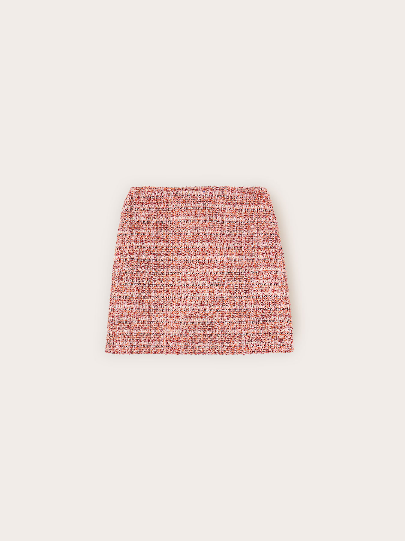Boucl&eacute; fabric miniskirt image number 4