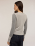 Lurex-Pullover im Cardigan-Stil image number 1