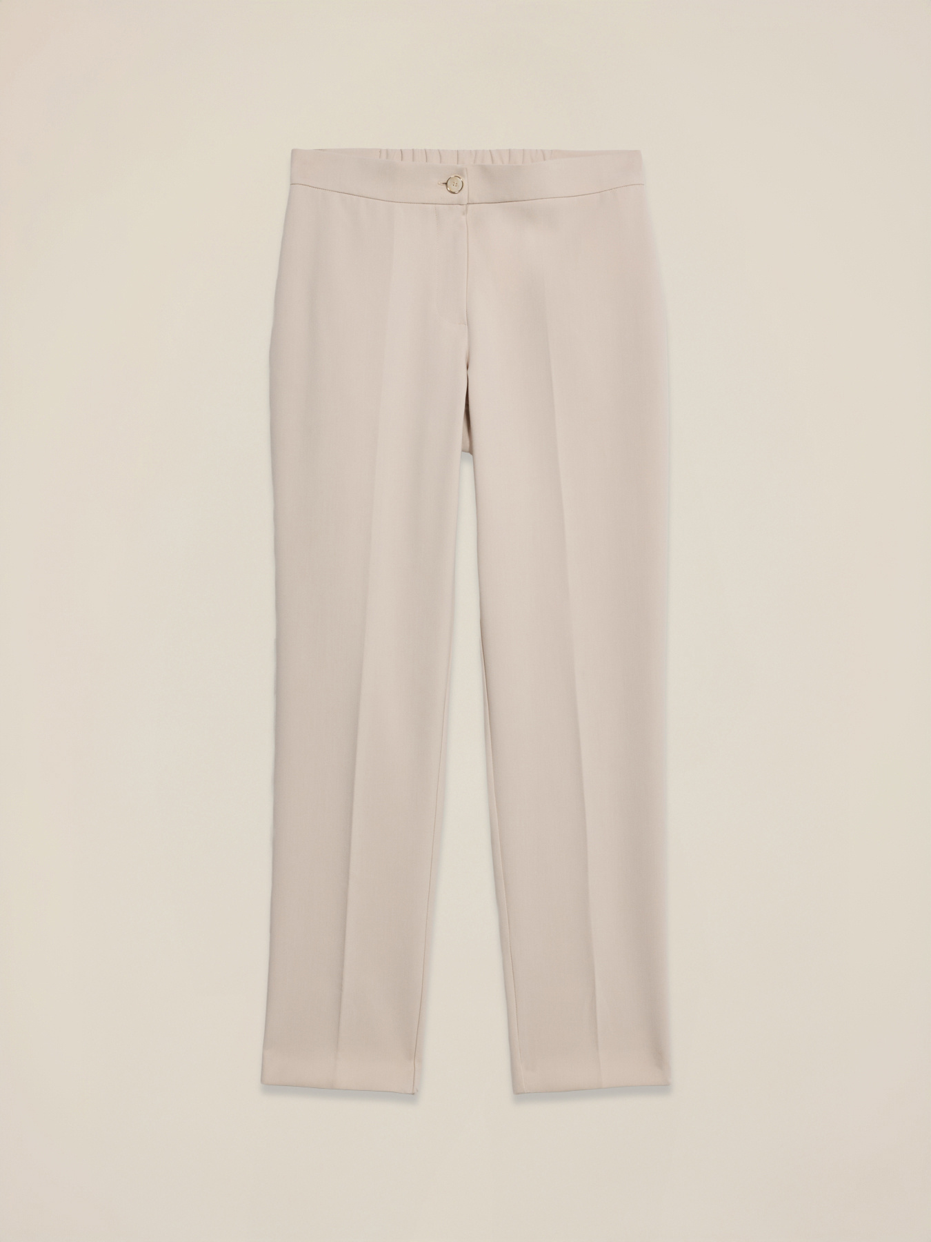 Regular pants in crêpe fabric image number 4