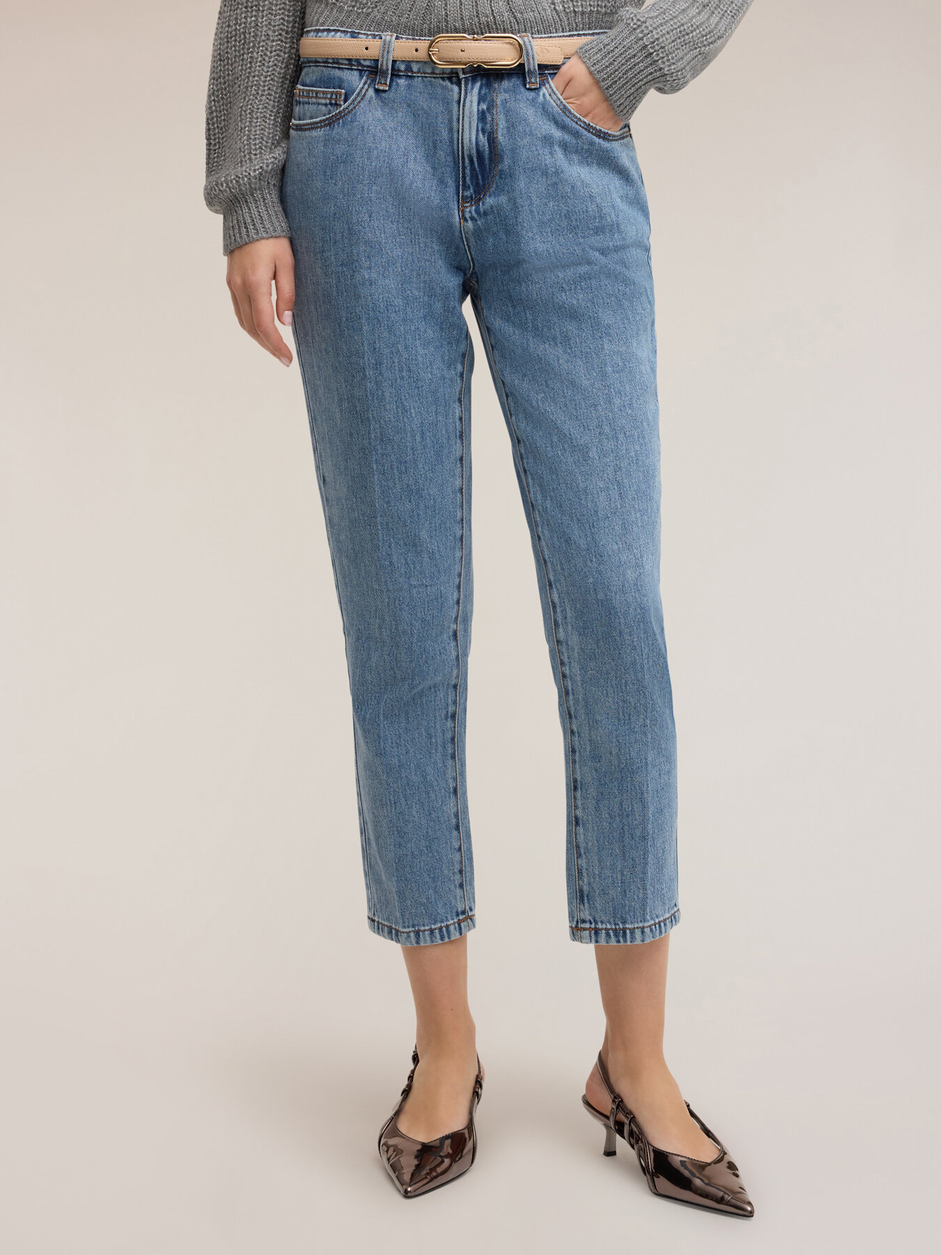 Regular-Fit-Jeans mit Bügelfalte image number 2