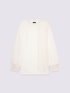 Double fabric sweatshirt with cable knit pattern image number 4
