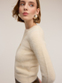 Crew neck sweater in viscose blend image number 3