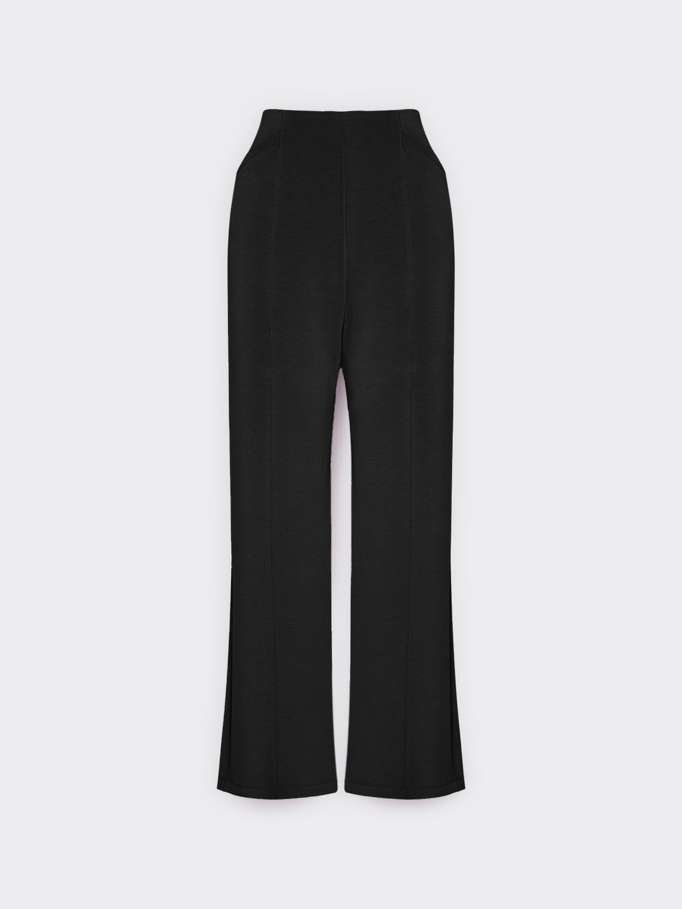 Pantalon palazzo en scuba image number 4