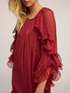 Short dress with ruffles image number 3