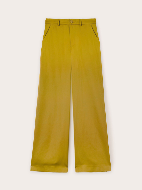 Satin palazzo trousers