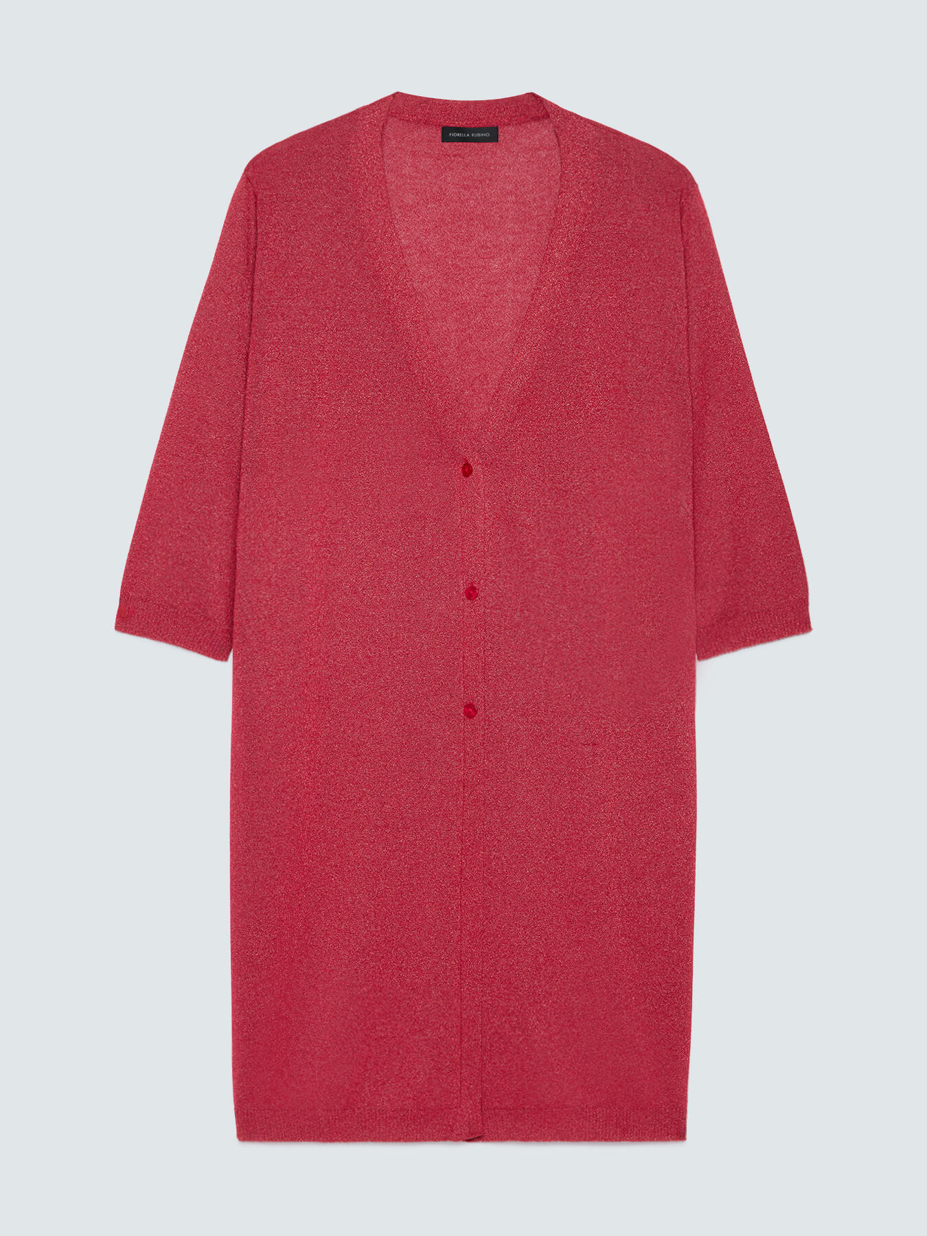 Long cardigan in viscose blend image number 4