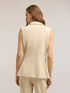 Yarn-dyed striped fabric vest image number 1