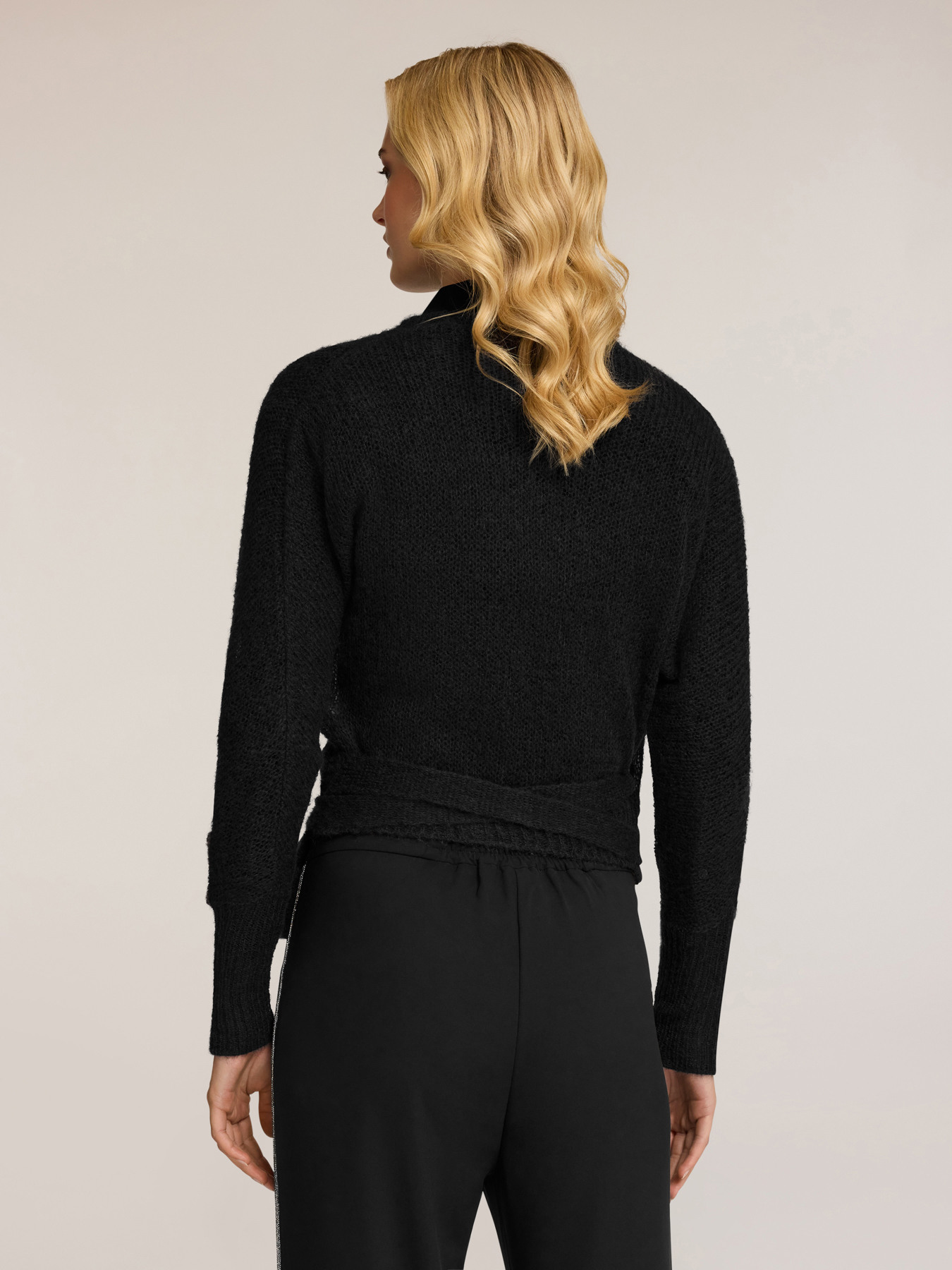 Mohair blend wrap cardigan image number 1