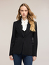 Single-breasted blazer jacket in milano knit image number 2