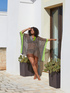 Kaftan mit gepunktetem Muster image number 0
