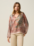 Paisley print voile blouse image number 0