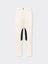 Slim trousers with contrasting insert image number 4