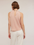 Top din satin cu detaliu cu colier image number 1