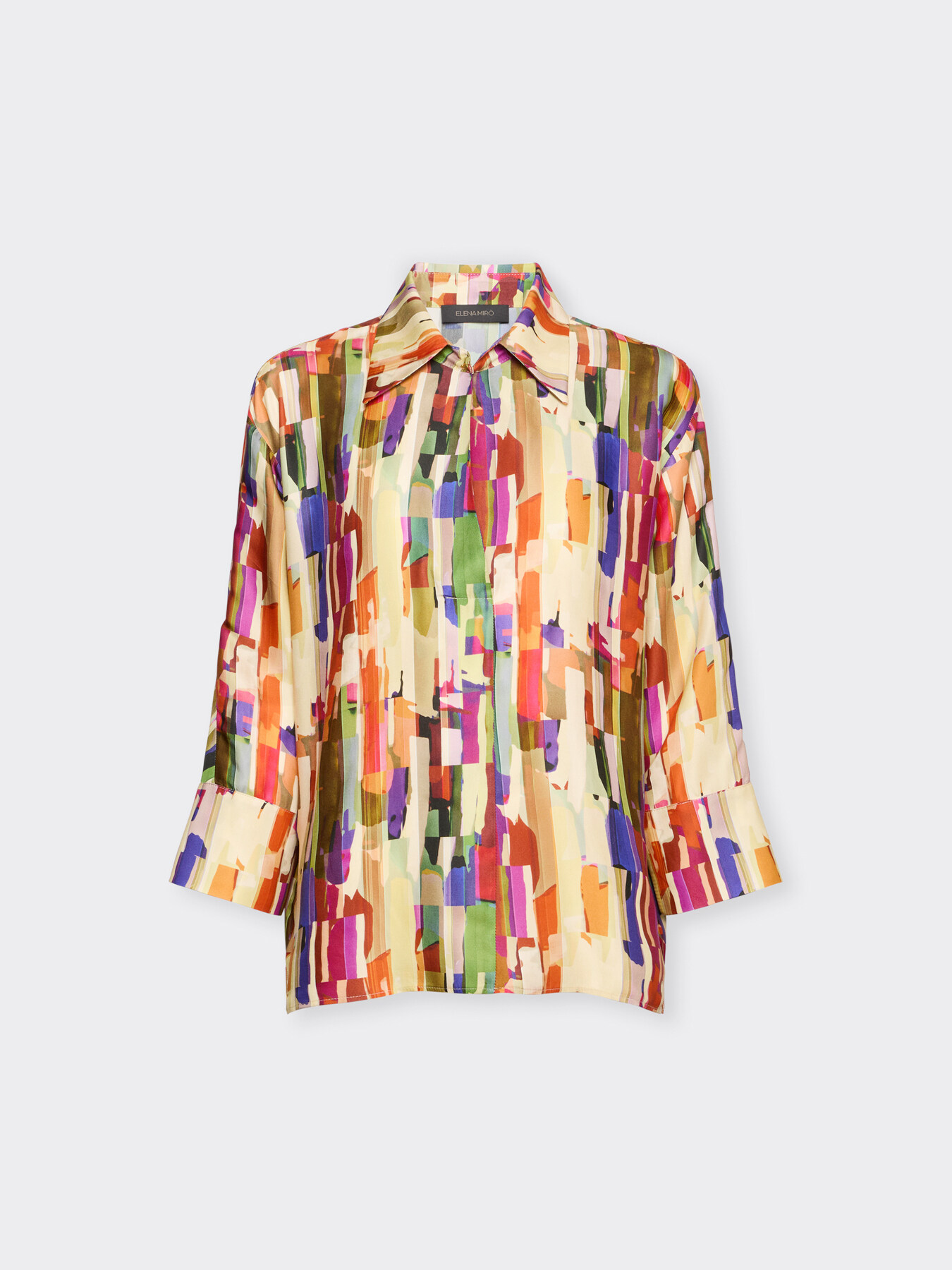 Printed viscose shirt image number 4